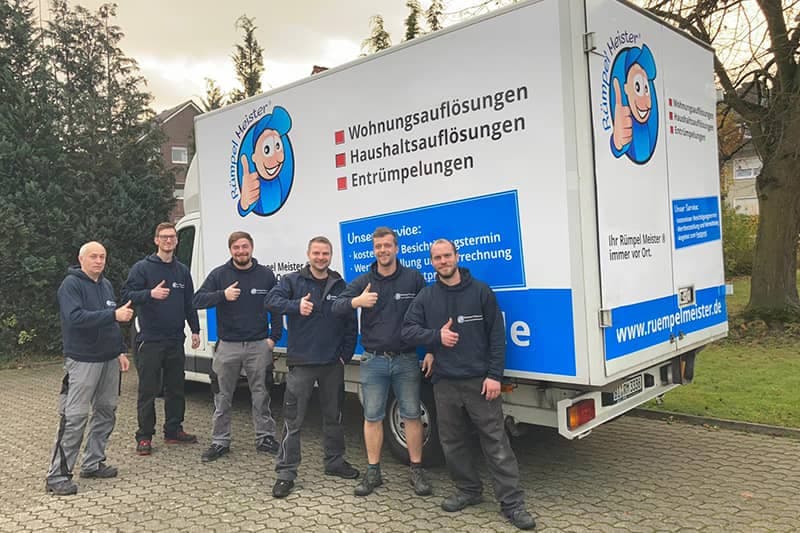 Rümpel Meister Team im Einsatz